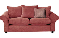 Cleo Geometric Large Fabric Sofa - Pink